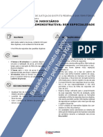 TJDFT 2 Simulado Tec Judiciario Area Adm Sem Especialidade Folha de Respostas