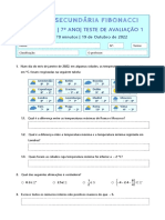 Mat 7 TA 1 - 19 de Outubro de 2022