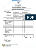 Module Distribution Form Humss