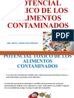 Toxicologia de Los Alimentos - Tercer Parcial