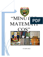 Plan de Minutos Matematicos