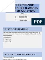 VHF Exchange Procedure Radio in Communication