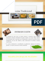 Cocina Tradicional Menu