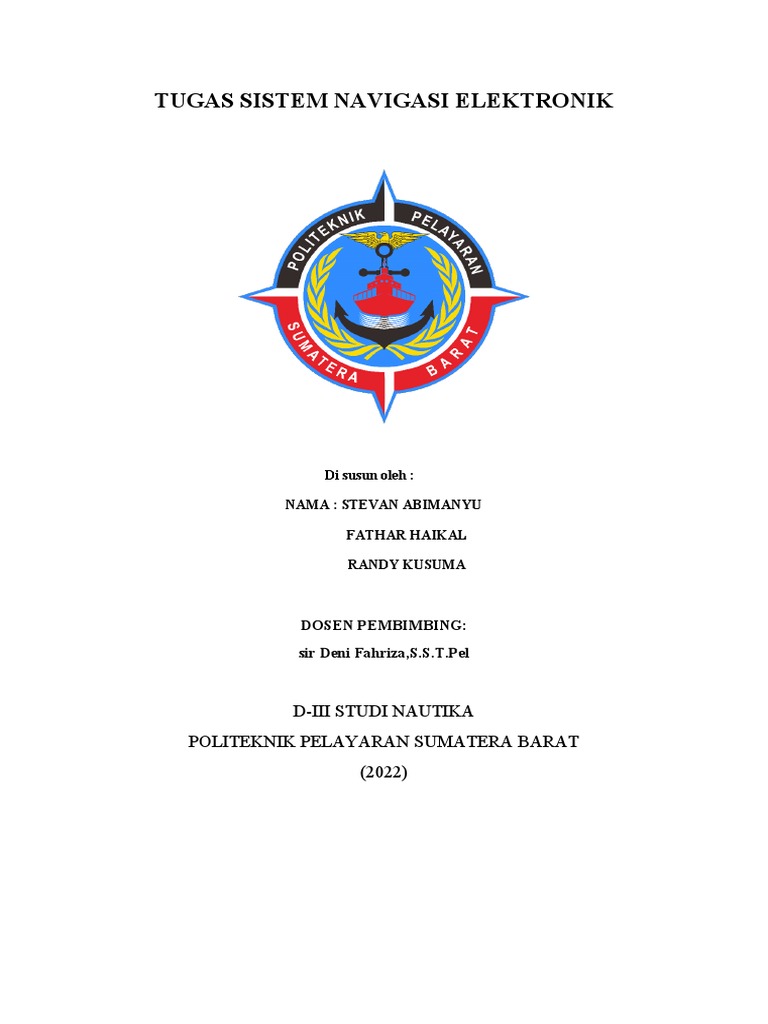 Tugas Sistem Navigasi Elektronik | PDF | Teknologi & Rekayasa