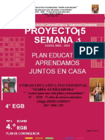 PROYECTO 5 SEMANA 1 4to Grado