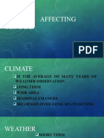 Factors Affecting Climate