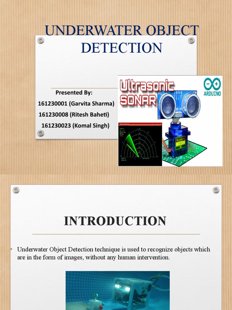 Underwater Object Detection Using SONAR Sensor | PDF | Servomechanism ...