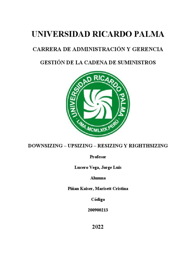 Estrategias de Downsizing y Upsizing | PDF | Business | Planificación