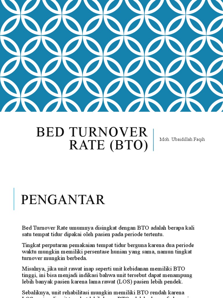 Bed Turnover Rate (BTO) PDF
