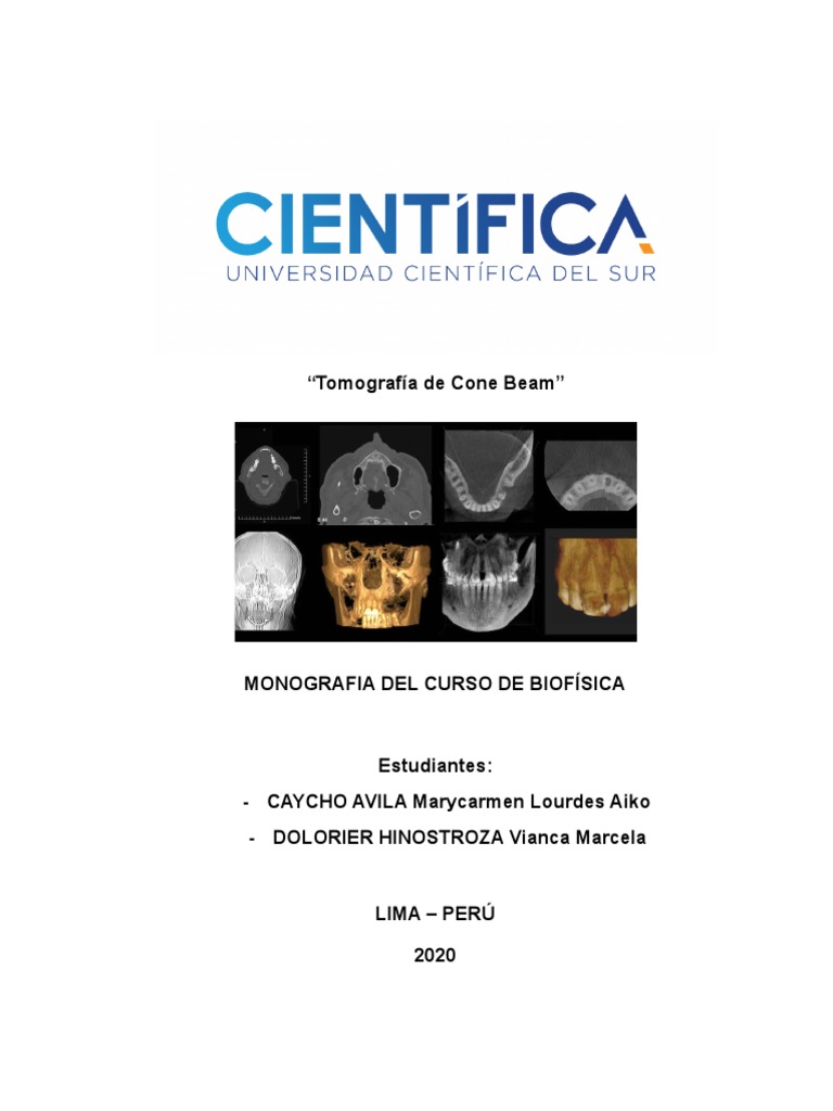 Tomografía Cone Beam en Odontología | PDF | Ct Scan | Cuidado de la salud