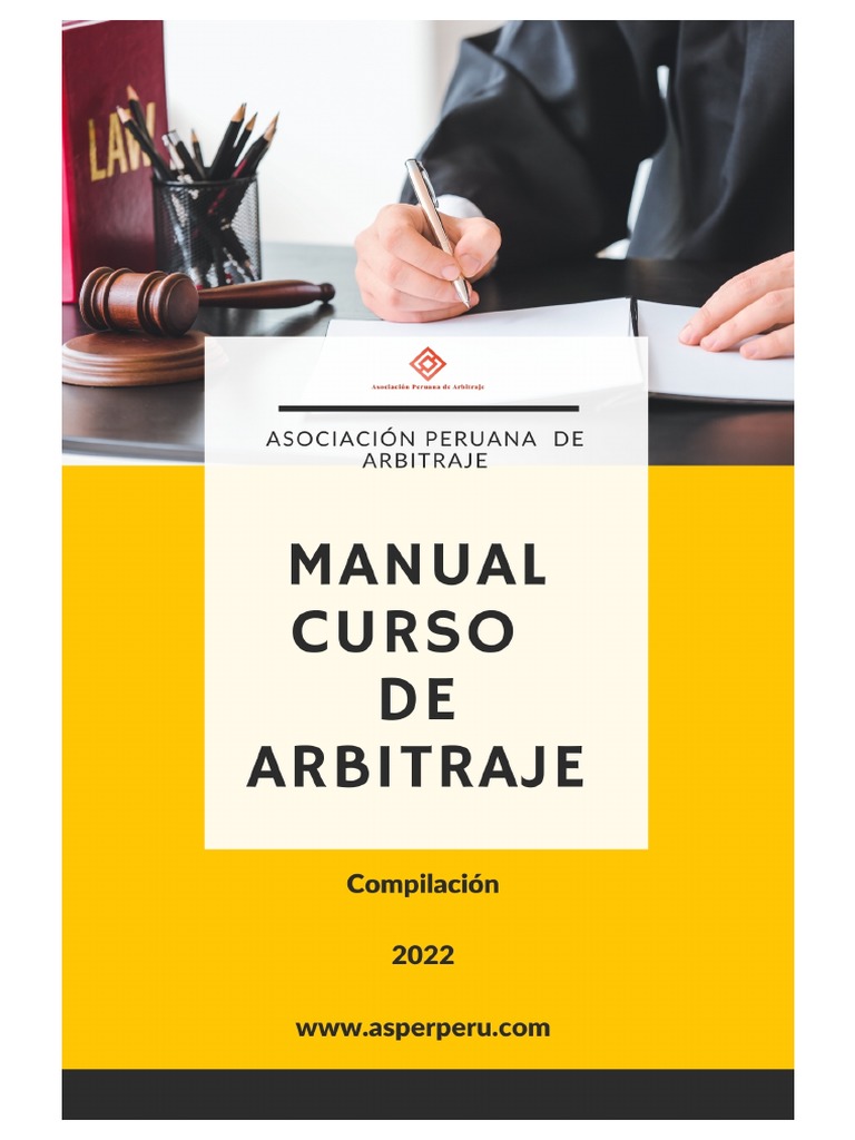 Manual Del Curso de Arbitraje PDF