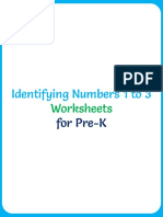 Identifying Numbers 1 To 3 Worksheet Rel 1