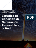 Programa de Especialización Estudios de Conexión de Generación Renovable en La Red