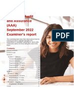 AAA Examiner's Report s22