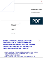 Evaluación Coar 2022 Admisión Colegios de Alto Rendimiento Examen de Ingreso Desarrollado Claves y Respuestas Prueba de Habilidad Cognitiva Pua PDF