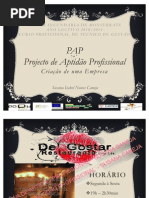 PAP - Prova de Aptidão Profissional 