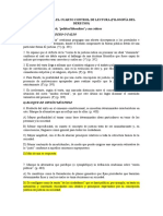 Preguntas para Cuarto Control de Lectura (Filosofía Del Derecho) - Segundo Semestre