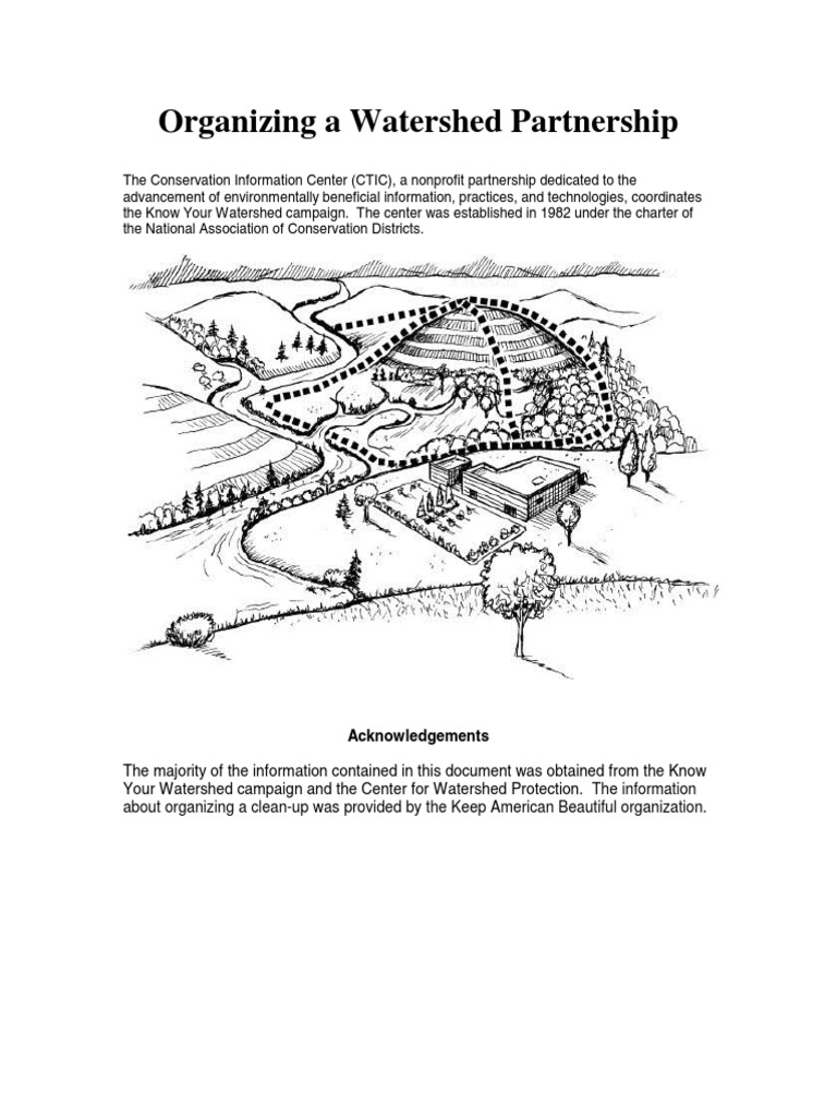 Organizing Watershed Partnerships PDF Leadership Drainage Basin