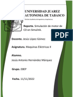 Motor CD, Modelado Matematicamente y Simulado