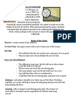 P.E. Volleyball - Study - Guide