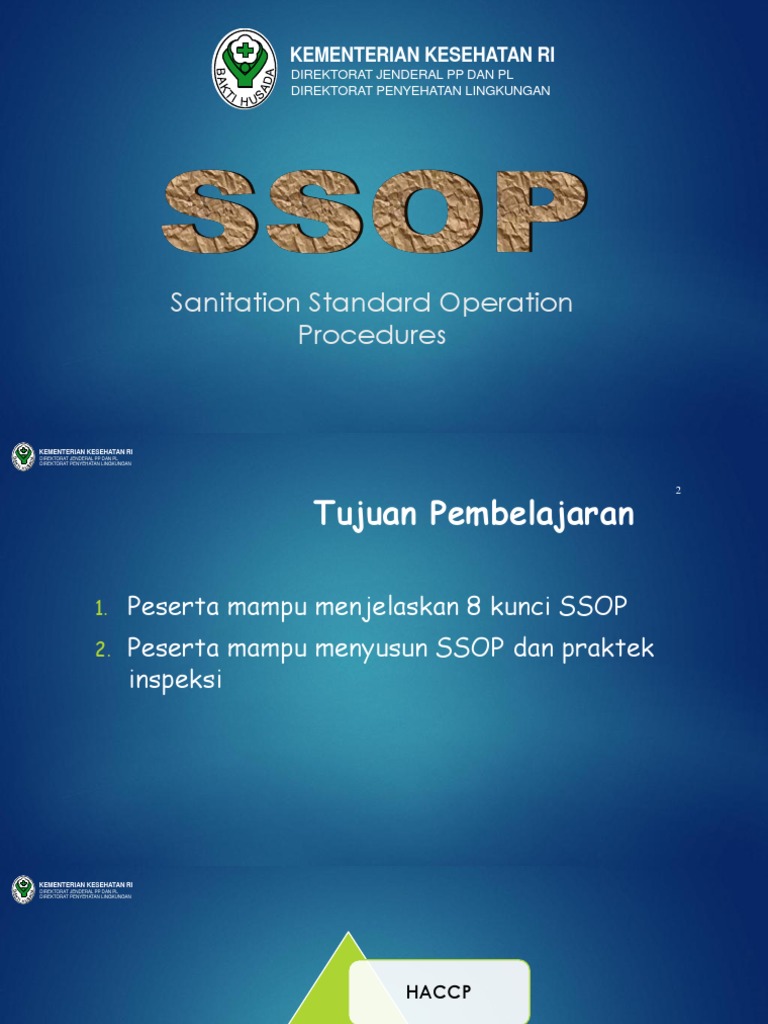 Sanitation Standard Operating Procedure - 2015 | PDF