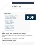 Python If, If... Else, If... Elif... Else and Nested If Statement