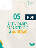 5 Actividades para Reducir La Ansiedad