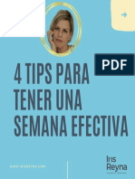 4 Tips para Tener Una Semana Efectiva