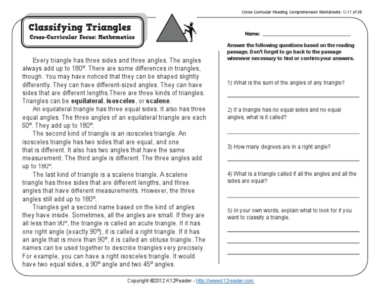 Gr3 Wk17 Classifying Triangles1 PDF Triangle Elementary Mathematics
