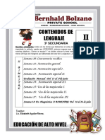 Cartel de Contenidos 3 Secundaria