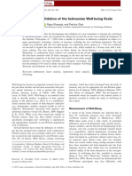 Asian J of Social Psycho - 2019 - Maulana - Development and Validation of The Indonesian Well Being Scale