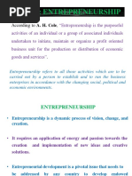 ENTREPRENEURSHIP