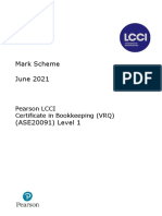 ASE20091 June 2021 Mark Scheme