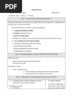 Unit 1 Lesson 2 Period 1