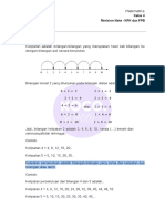 Revision Note - Matematika Kelas 4 - KPK dan FPB