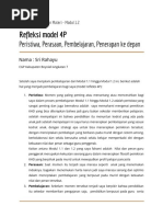 Refleksi nilai dan peran guru 