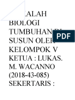 Makalah Biologi Tumbuhan Di Susun Oleh Kelompok V