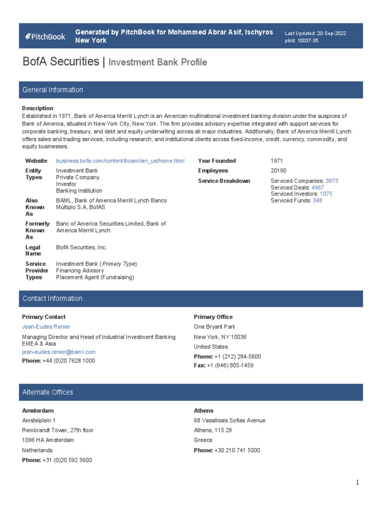 PitchBook BofA Securities 2022 10 09 18 13 05 | PDF