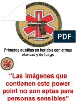 Primeros Auxilios en Heridos Con Armas Blancas y de Fuego