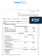 Deferred Tax Calculator