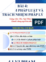 Bài 4 - Vi phạm pháp luật và trách nhiệm pháp lý