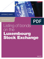 Brochure LL Listing of Bonds On LuxSE March2018