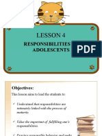 Lesson 4 Responsibilities of Adolescents