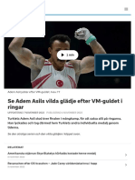 Se Adem Asils Vilda Glädje Efter VM-guldet I Ringar - SVT Sport