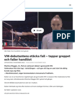 VM-debutantens Otäcka Fall - Tappar Greppet Och Faller Handlöst - SVT Sport