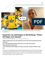 Experten Om Petningen Av Strömberg: "Petar Till Höger Och Vänster" - SVT Sport