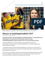 Massor Av Landslagshandboll I SVT - SVT Sport