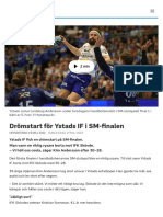 Drömstart För Ystads IF I SM-finalen - SVT Sport