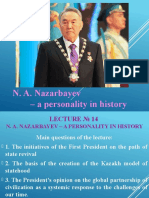 N. A. Nazarbayev - A Personality in History