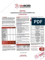 Edital 2023 Cursos de Licenciatura e Mestrado